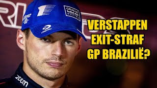 Max Verstappen dreigt een strafstart te krijgen bij de GP Brazilië [upl. by Rustie]