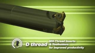 D Thread MillThread Inserts and Tool Holders [upl. by Einiar]