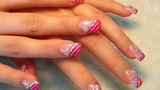 10 Minutes Acrylic Nail Full Set Without Design [upl. by Adnawad]