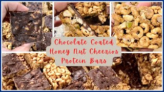 How to make Chocolate Coated Honey Nut Cheerios Bars II LifeAdmin365 CANDID HOMEMAKING [upl. by Holcomb41]