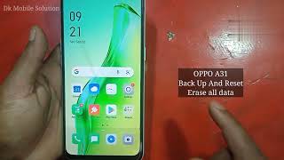 How To Reset Oppo A31CPH2015Oppo A31 Factory Reset And Erase All Data [upl. by Yramliw]