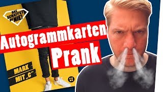 AutogrammkartenPRANK Ari FAKED Marcs Autogrammkarte  „Das schaffst du nie“ [upl. by Spooner]