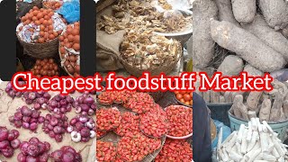 Cheapest foodstuffs Market in Nigeria food market viralvideo support [upl. by Zacharia]