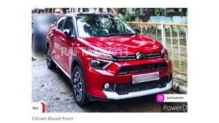 Upcoming 2024 Citroen Basalt Red Silver Colour  Spied Undisguised CitroenIndiaCitroenBasalt [upl. by Eannej]