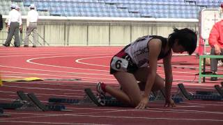 Track and field W100ｍ Semifinal 2組 JrOlympics陸上20101023 [upl. by Baskett160]