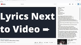 Lyrics Extensions for YouTube  See lyrics next to videos automatically [upl. by Yriek579]