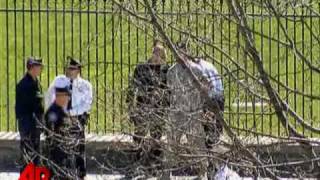 Raw Video Man Chained to White House Fence [upl. by Docila]