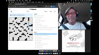 Sunday Grid from Interstate 35 North So Come In Take a Sip amp WINE DOWN on the NYT Crossword 🍷 [upl. by Esorbma]