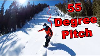 Snowboarding the STEEPEST Ski Run in North America  Season 6 Day 108 [upl. by Gnaoh738]