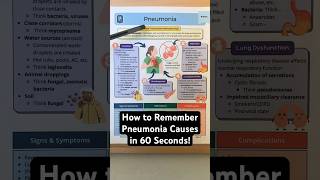 🔥 How to Remember Pneumonia Causes in 60 Seconds Nursing  Symptoms Treatment [upl. by Teodora459]