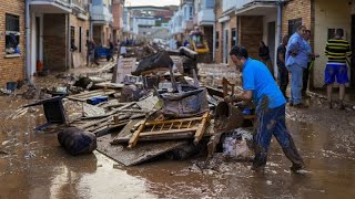 Inondations en Espagne au moins 95 morts trois jours de deuil national décrétés [upl. by Sinylg]