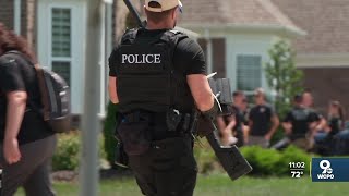 Police presence in Liberty Township connected to Homeland Security investigation of nearby factory [upl. by Ayor]