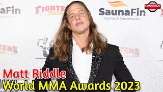 Matt Riddle on Wrestling Future Rampages Retirement Fight and More  World MMA Awards [upl. by Thormora]