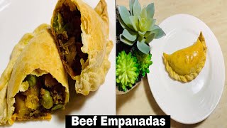 Beef Empanadas  Easy Baked Beef Empanadas Recipe for Iftar [upl. by Ayamat]