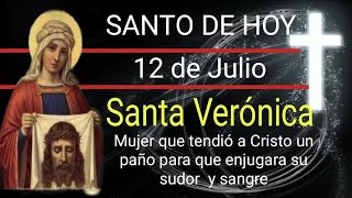 Santa Verónica mujer que tendió a Cristo un paño para que enjugara su rostro  Santo de Hoy 1207 [upl. by Assirolc]