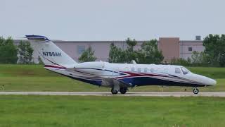 2005 Cessna 525B CitationJet CJ3  Taxi amp Takeoff  New Century AirCenter JCIKIXD  N786AH [upl. by Akcinahs495]