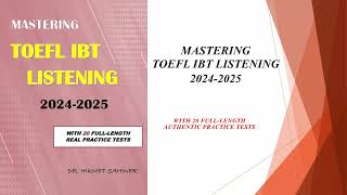 TOEFL Listening 20242025 [upl. by Reeher]