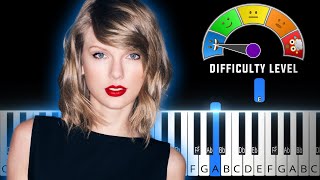 Tolerate It  Taylor Swift  EASY Piano Tutorial  Sheet Music [upl. by Werd]