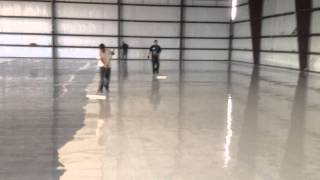 epoxy flooring application [upl. by Naamana172]