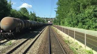 Führerstandsmitfahrt Rheintalbahn Schliengen Rheinweiler Haltingen [upl. by Nipsirc]