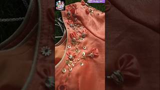 🍊orangish brooches saree fashion viralvideo [upl. by Marena]