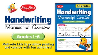 Handwriting Manuscript Cursive by EvanMoor [upl. by Aleen209]