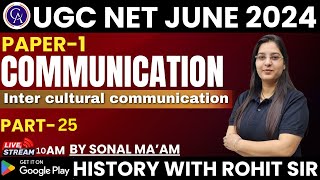 Communication  inter cultural communication  UGC NET Paper 1  UGC NET Paper 1  by Sonal maam [upl. by Garwin]