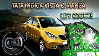 TATA Indica Vista Safari Storme amp Manza Lost Key Making  TM100  24C04 EEPROM [upl. by Eirrod573]