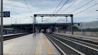 FR9753 Torino P N  Venezia S L  ETR1000 Frecciarossa ore 1757 dal Stazione di Rho Fiera Milano [upl. by Amalbergas]