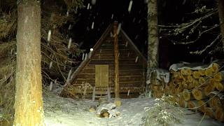 SURVIVE TWO WINTER NIGHTS IN A COZY LOG CABIN WINTER IS COMING [upl. by Reeta855]