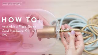 How to Assemble a 18 IPS Fixed Shade Cord Hardware Kit [upl. by Filberto]