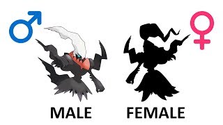 Gender Difference Of Darkrai Lugia  Legendary Pokemon [upl. by Rafaello]