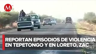 Reportan dos balaceras en Zacatecas [upl. by Yrailih632]