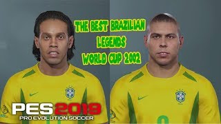 PES 2019  CLASSIC PATCH quot RONALDO amp RONALDINHO BRAZIL 2002 quot [upl. by Odlanar]