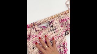 Knitting Tutorial  How to Cast on stitches in the middle of the row  WAK [upl. by Naenaj]