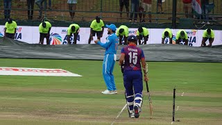 Gulashan Jha batting against India in Asia Cup ODI  Gulshan Jha hitting four [upl. by Lyns]