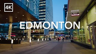 4K Walk 🇨🇦 Downtown Edmonton January 2024 ❄️ Explore Canada ASMR  エドモントン・散策 [upl. by Erhard116]