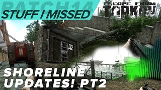 Shoreline map update pt2  Shortcuts extract and pier flare  Tarkov patch 140 [upl. by Ona]