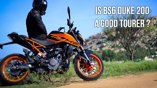 KTM BS6 Duke 200 Touring Review [upl. by Asilet]