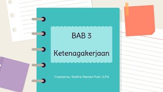 Ekonomi Kelas XI Bab 3 Ketenagakerjaan Pertemuan 1 [upl. by Sanbo]