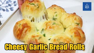 EASY and No KNEAD Cheesy Garlic Bread Rolls  Everyone can make this bread at home [upl. by Aliahs]