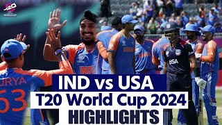 USA vs IND T20 World Cup 2024 Highlights United States vs India T20 World Cup Full Highlights [upl. by Placida]