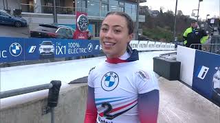 IBSF Womens skeleton Heat 1 Winterberg 20222023 Worldcup 4 [upl. by Schoening]