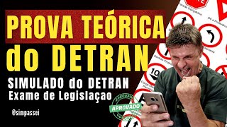 Simulado do DETRAN Questões da Prova teórica do DETRAN Exame legislação de trânsito [upl. by Irep]