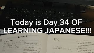 DAY 34 OF LEARNING JAPANESE anime study japanese [upl. by Dorison677]