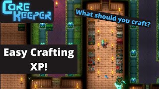 BEST WAY to gain Crafting XP  Core Keeper [upl. by Lebisor628]