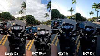 Yamaha Zuma  BWS 125 NCY Super Trans Kit Roller Comparison 10g 11g 12g  Mitchs Scooter Stuff [upl. by Alesig]