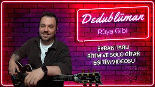 Dedublüman Rüya Gibi Gitar Solo Tab Gitar Dersi [upl. by Sayre887]