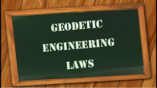 Geodetic Engineering LAWS [upl. by Yekcim24]