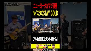 【バンド】ニューヨークが HiSTANDARDのSTAY GOLDガチ演奏！ shorts [upl. by Baptiste]